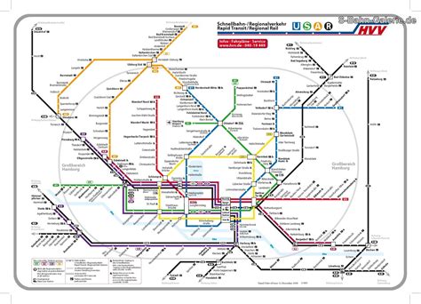 Plan Hamburger Verkehrs-Verbund 2010 - S-Bahn-Galerie.de