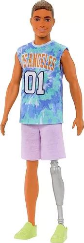 Boneco Ken Fashionistas Perna Prot Tica Hjt Mattel Frete Gr Tis