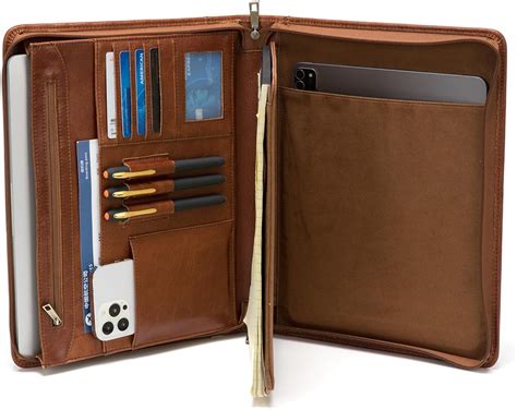 Amazon Geslun Full Grain Leather Portfolio With Handle Genuine