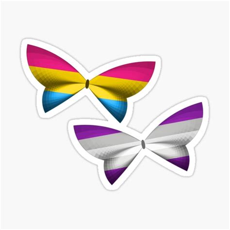 Pan Graysexual Pride Butterflies Sticker For Sale By Shaneisadragon