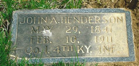 PVT John Alexander Henderson 1841 1911 Mémorial Find a Grave