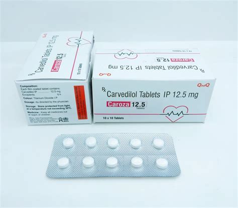 Carvedilol 12 5mg Tablets