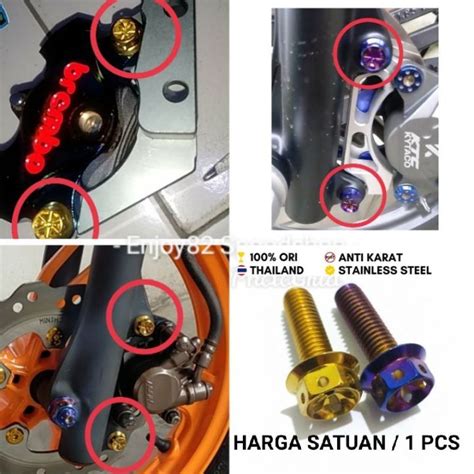 Baut Pb Probolt Asli Baut Kaliper Breket Ke Botom Shok Honda Ke