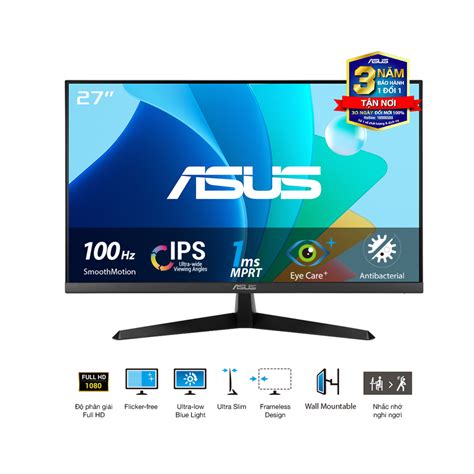 Màn hình ASUS VY279HF 27 inch FHD IPS 100Hz 1ms