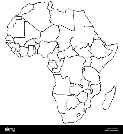 Political Map Of Africa Black And White – Map With States