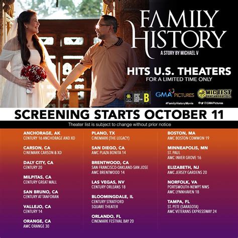 Michael V movie 'Family History' begins screening in USA this October ...