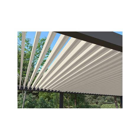 Pergola Bioclimatique Aluminium Adossée Bicolore 14m2