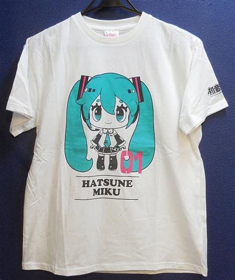 しまむら初音ミクtシャツカラープリント白llサイズ（日本サイズ）