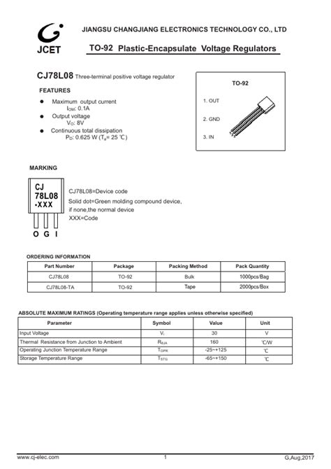 Cj L Datasheet Pdf Jiangsu Changjiang Electronics Technology