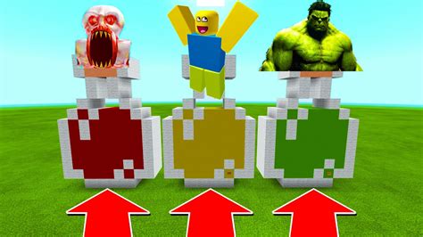 Ne Choisissez Pas La Mauvaise Potion Sur Minecraft Scp Hulk