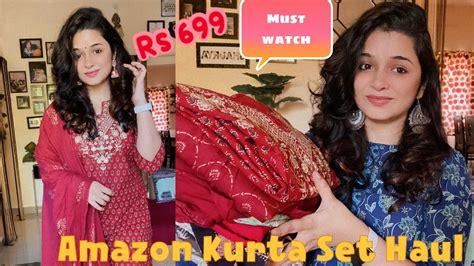 Amazon Kurta Set Dupatta Haul Affordable Kurta Set Haul