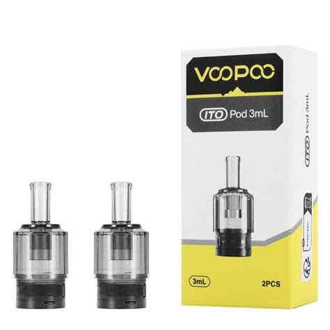 ITO Doric Empty Cartridge By Voopoo Pack Of 2 3ml Capacity A L