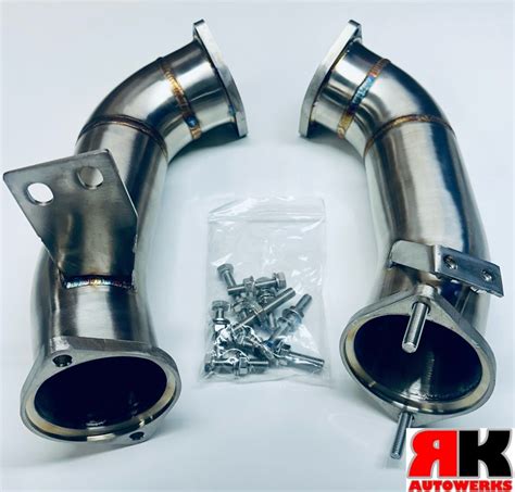 F95 F96 X5M X6M RK Catless Race Downpipes S68 2022 RKAutowerks