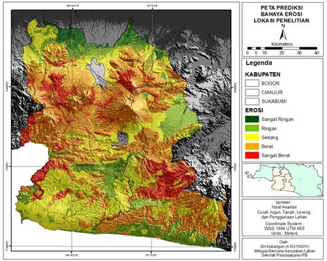 Model Spasial Bahaya Lahan Kritis Di Kabupaten Bogor Cianjur Dan