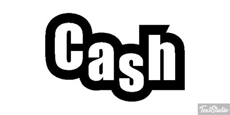 Cash Word Animated  Logo Designs