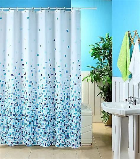 Kav Shower Curtain Mould And Mildew Resistant Solid White 180 X 180 Cm