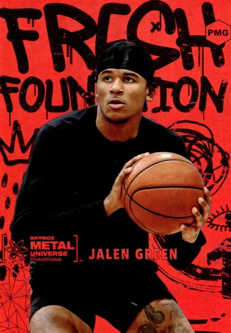 2021 Metal Universe Champions Fresh Foundations Jalen Green Ff1 Red