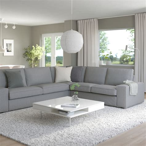 Kivik Sectional 5 Seat Corner Tibbleby Beige Gray Ikea