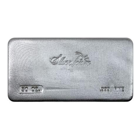 Buy 50 oz SilverTowne Poured Silver Bars - Silver.com