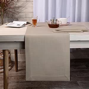 Amazon D Moksha Homes Natural Table Runner 14 X 36 Inch Faux