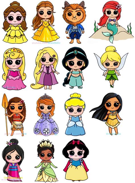 27 Disney Characters Easy To Draw Genuine Drawsocute Disney Pinterest