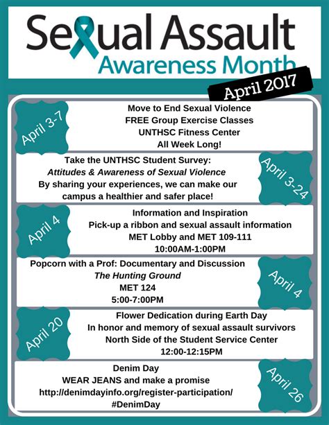 Sexual Assault Awareness Month Wellness Services