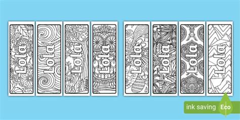 FREE Lola Mindfulness Name Colouring Bookmarks Twinkl