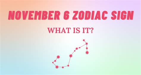 November 6 Zodiac Sign Explained So Syncd