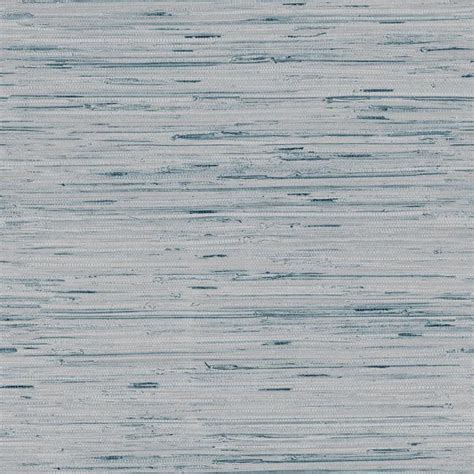 Lustrous Faux Grasscloth Wallpaper In Soft Blue And Metallic By York W Burke Decor