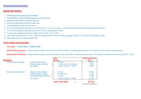 Pump Power Calculation 6