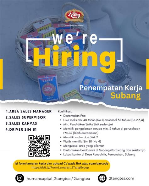 Lowongan Kerja Subang Tang Group Mei Terbaru Loker Subang Id