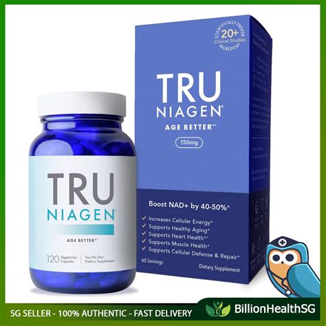 TRU NIAGEN Patented Nicotinamide Riboside NAD Supplement NR Supports