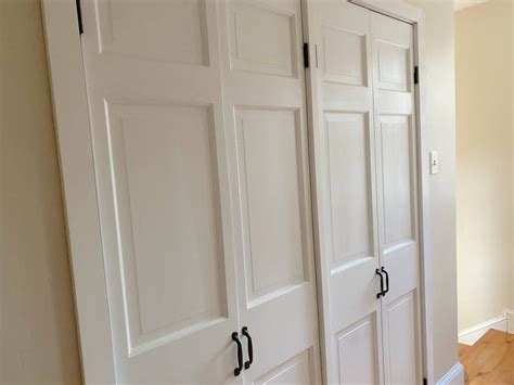 Diy Bi Fold Closet Door Makeover On A Budget In 1 Day Lehman Lane