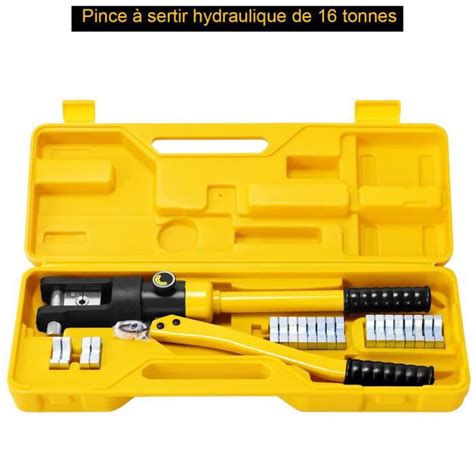 Costway Coffret De Pince Sertir Hydraulique Tonnes Pour C Ble