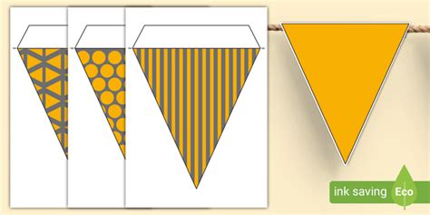 FREE! - Gold Bunting | Display Bunting For Party Decoration