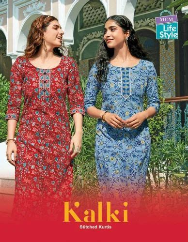 Mcm Life Style Kalki Cotton Printed Fancy Jaipuri Kurtis Wholesaler At