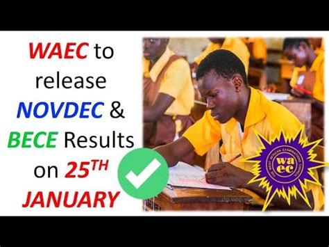 BREAKING NEWS WAEC TO RELEASE BECE AND NOVDEC RESULTS YouTube