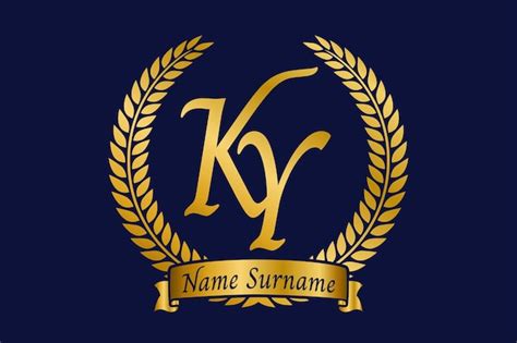 Premium Vector Initial Letter K And Y Ky Monogram Logo Design With