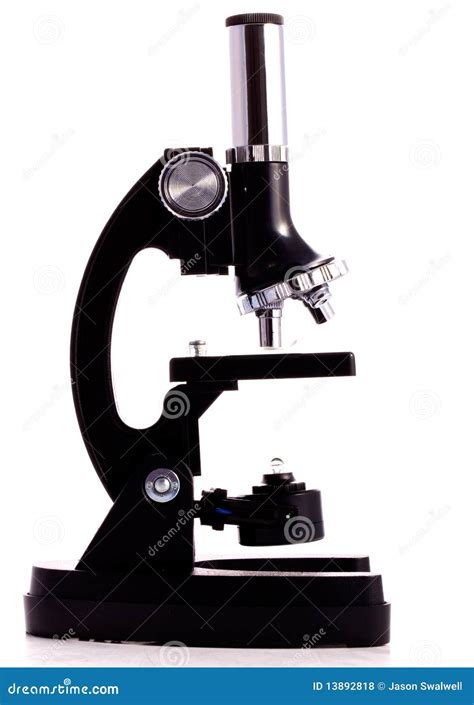 Profile of Microscope stock photo. Image of eyepiece - 13892818