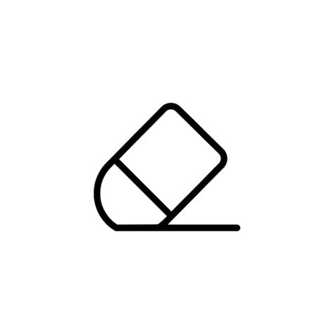 Premium Vector Eraser Sign Symbol Vector