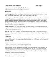 Potato Osmolarity Lab Understanding Plant Vascular Tissue And Course