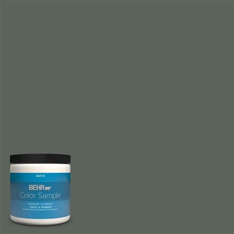 BEHR PREMIUM PLUS 8 Oz PPF 45 Woodland Moss Satin Enamel Interior