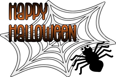 Happy Halloween Spider Web Graphic by Glad Pants Crafts · Creative Fabrica