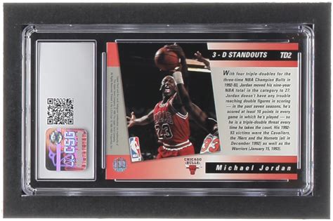 Michael Jordan 1993 94 Upper Deck Triple Double TD2 CSG 8 5