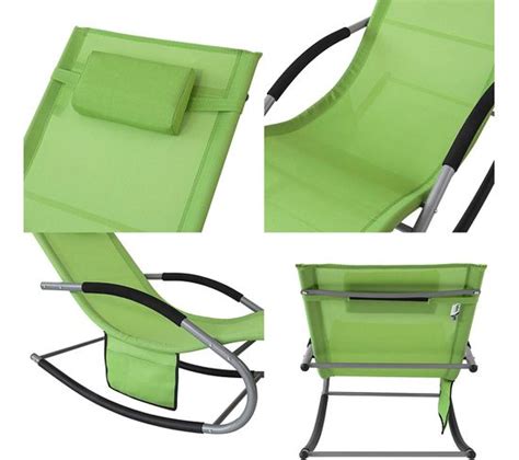 Bain De Soleil Chaise Longue Fauteuil À Bascule Avec Appui tête Et