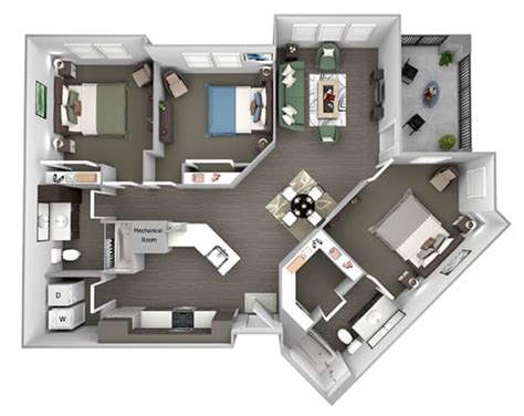 Floor Plans Nona Park Village Apartments Lake Nona Orlando, FL