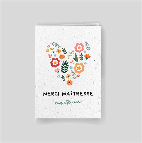 Carte Planter Merci Ma Tresse Parsemains