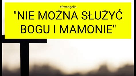 Ewangelia 2023 11 11 Łk 16 9 15 Nie można służyć Bogu i Mamonie