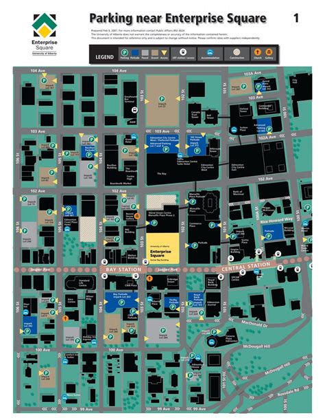 Downtown Parking Map - University of Alberta