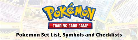 List of all Pokemon Sets, Set Symbols and Checklists – TBC Games